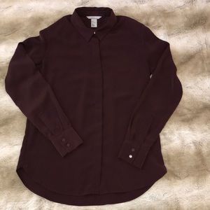 H&M Long Sleeve Button Up Shirt (Size 4)